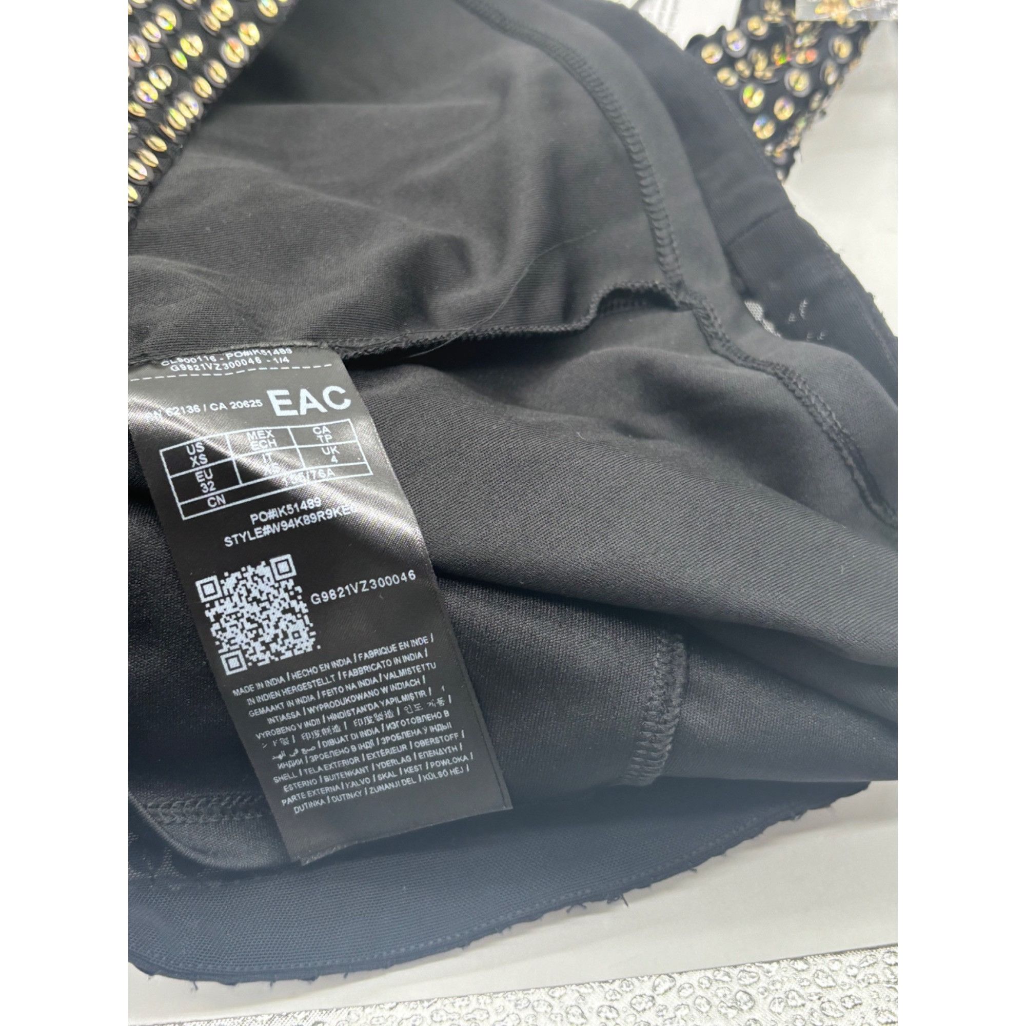 Guess GUESS Beatriz Backless Sequin Dress, Black/Gold, XS Size XS / US 0-2 / IT 36-38 - 6 Thumbnail