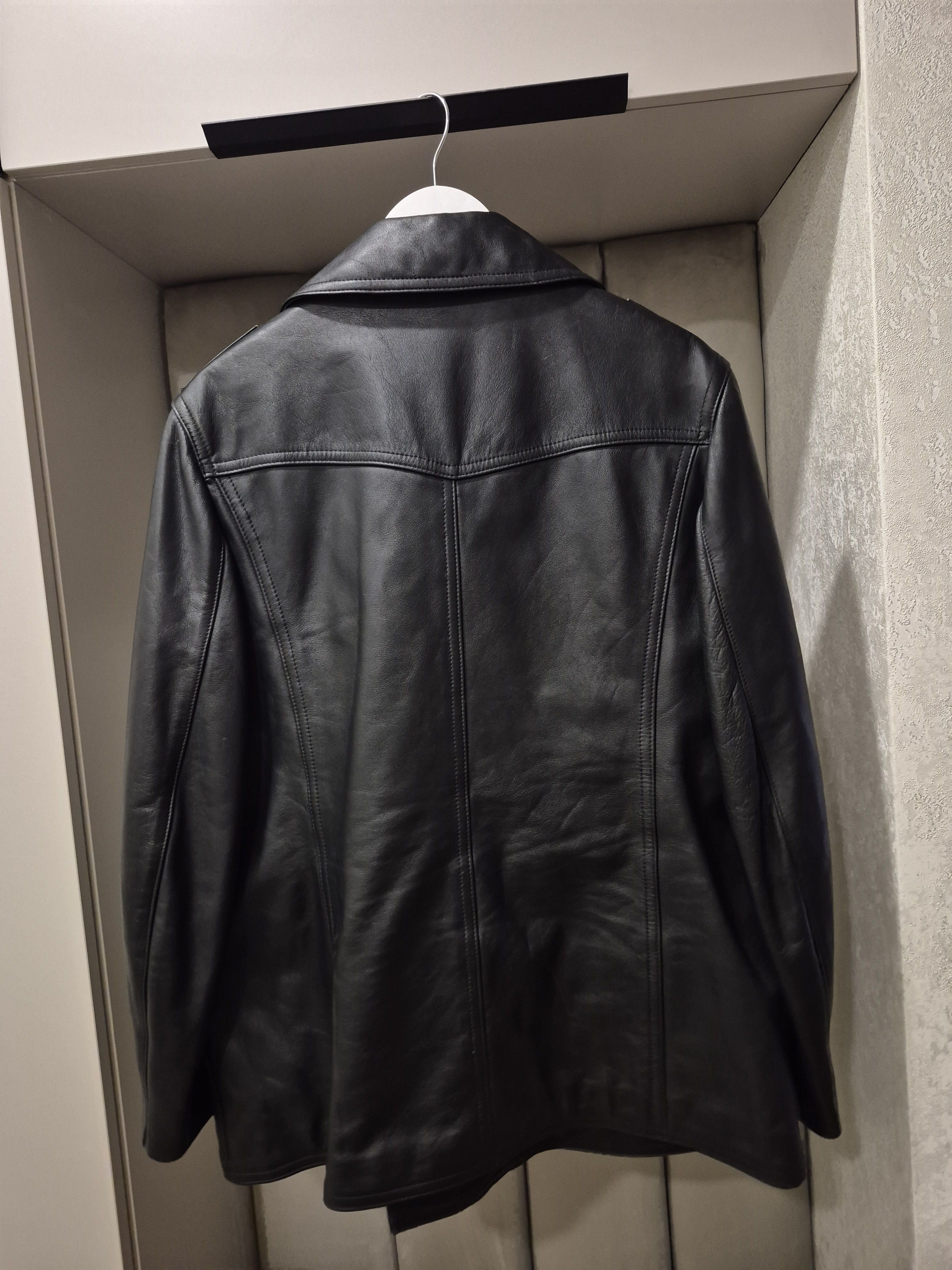 Vintage Hackel & Co Rare vintage police military men leather jacket Size US L / EU 52-54 / 3 - 4 Thumbnail