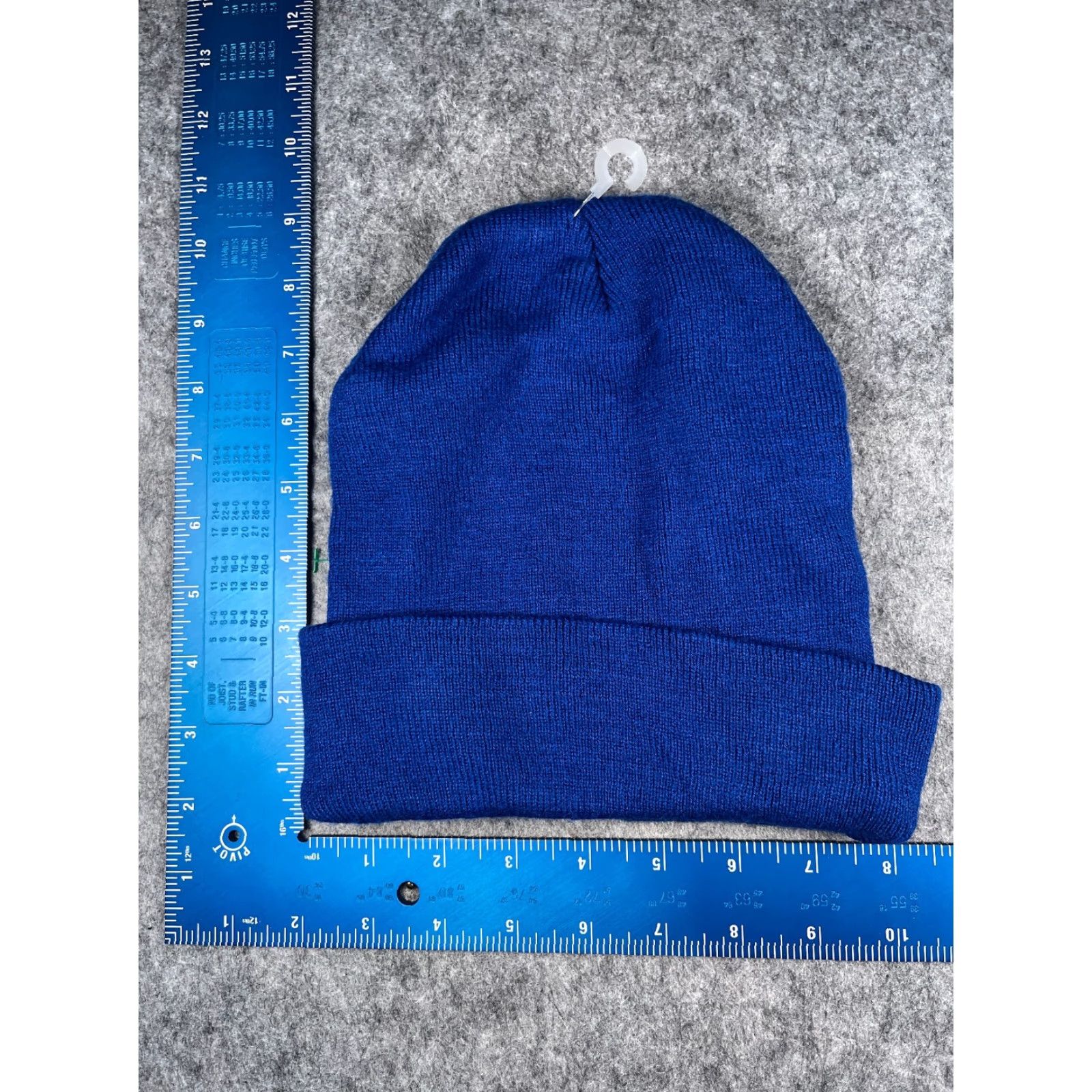 Vintage Cameo Beanie Hat Unisex Adults One Size Blue Acrylic Knit Size ONE SIZE - 4 Thumbnail