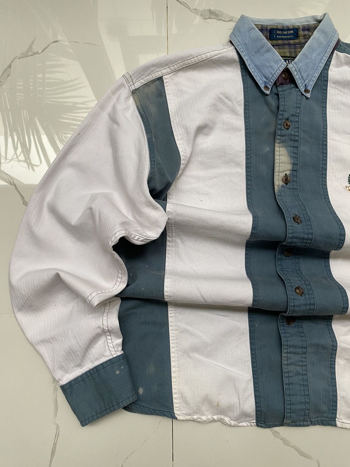 Chaps Ralph Lauren × Vintage 00S CHAPS RALPH LAUREN BIG LOGO Y2K OLD MONEY SHIRT Size US M / EU 48-50 / 2 - 3 Thumbnail