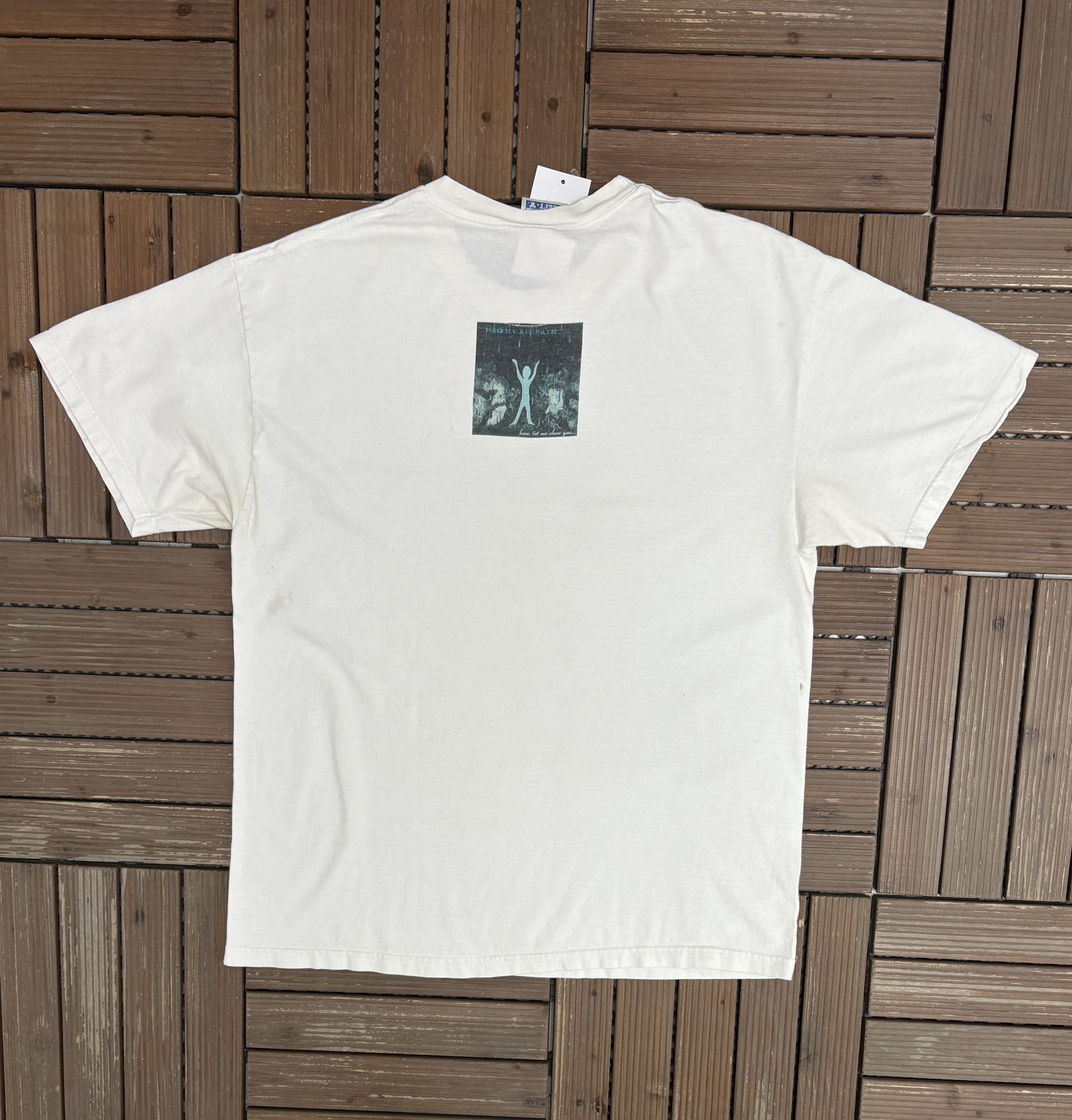 Vintage Right As Rain, Let Me Show You Vintage White T-Shirt Tee Size US L / EU 52-54 / 3 - 4 Thumbnail