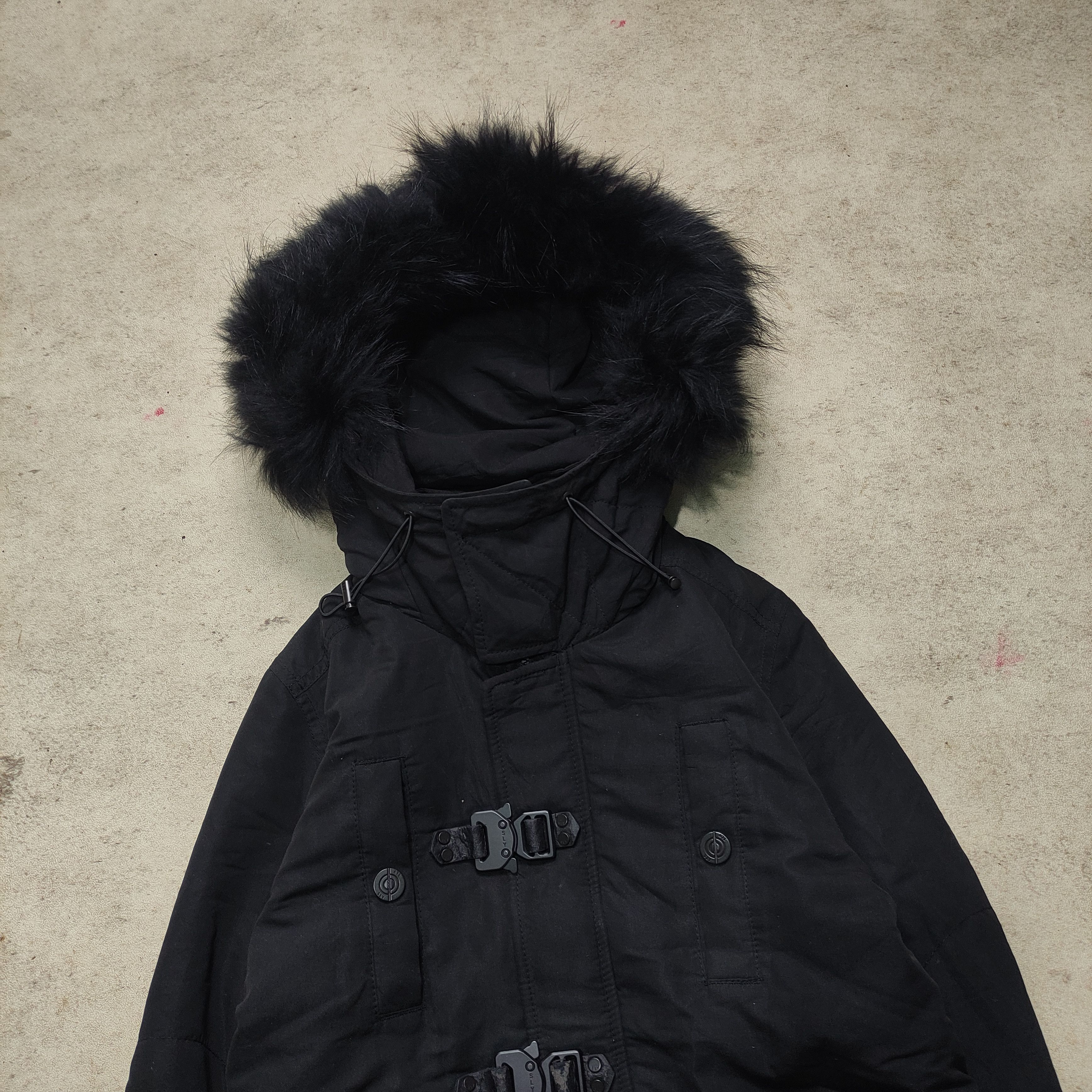 If Six Was Nine SLY Bondage Fur Raccoon Jacket 2000s L.G.B Size US M / EU 48-50 / 2 - 5 Thumbnail