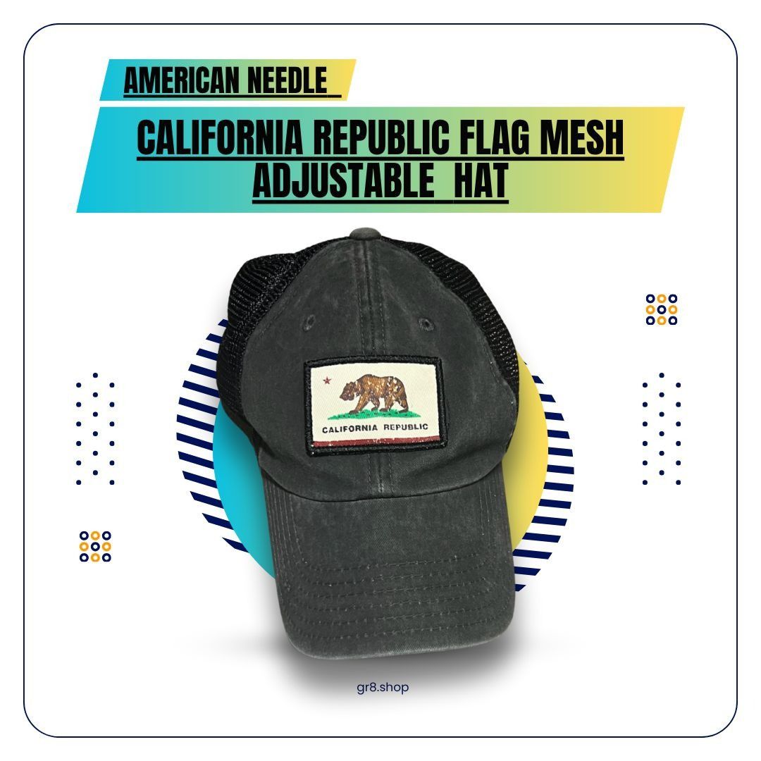 American Needle American Needle California Republic Flag Mesh Adjustable Hat Size ONE SIZE - 1 Thumbnail