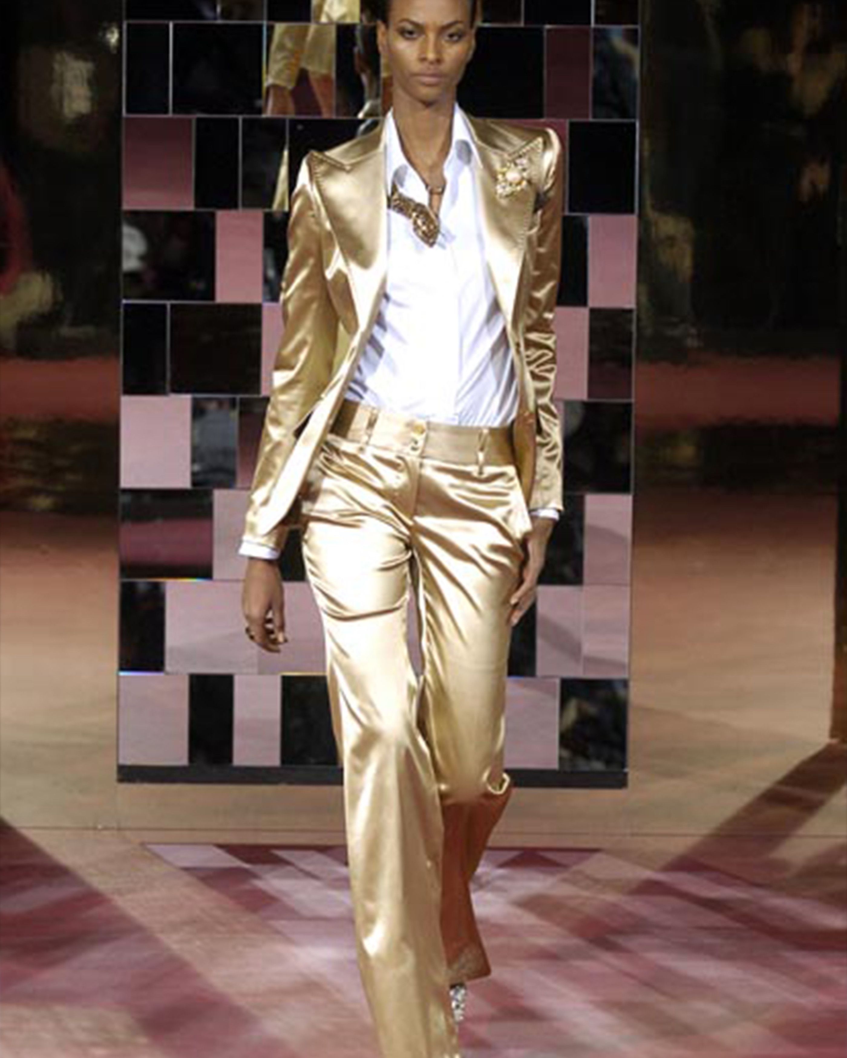 Dolce & Gabbana F/W 2004 White Cotton Suit Size S / US 4 / IT 40 - 2 Thumbnail