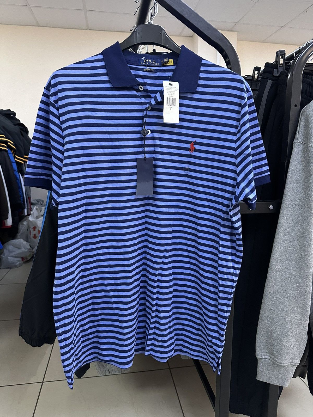 Polo Ralph Lauren × Vintage Vintage polo Ralph Lauren size XL striped blue Size US XL / EU 56 / 4 - 1 Thumbnail