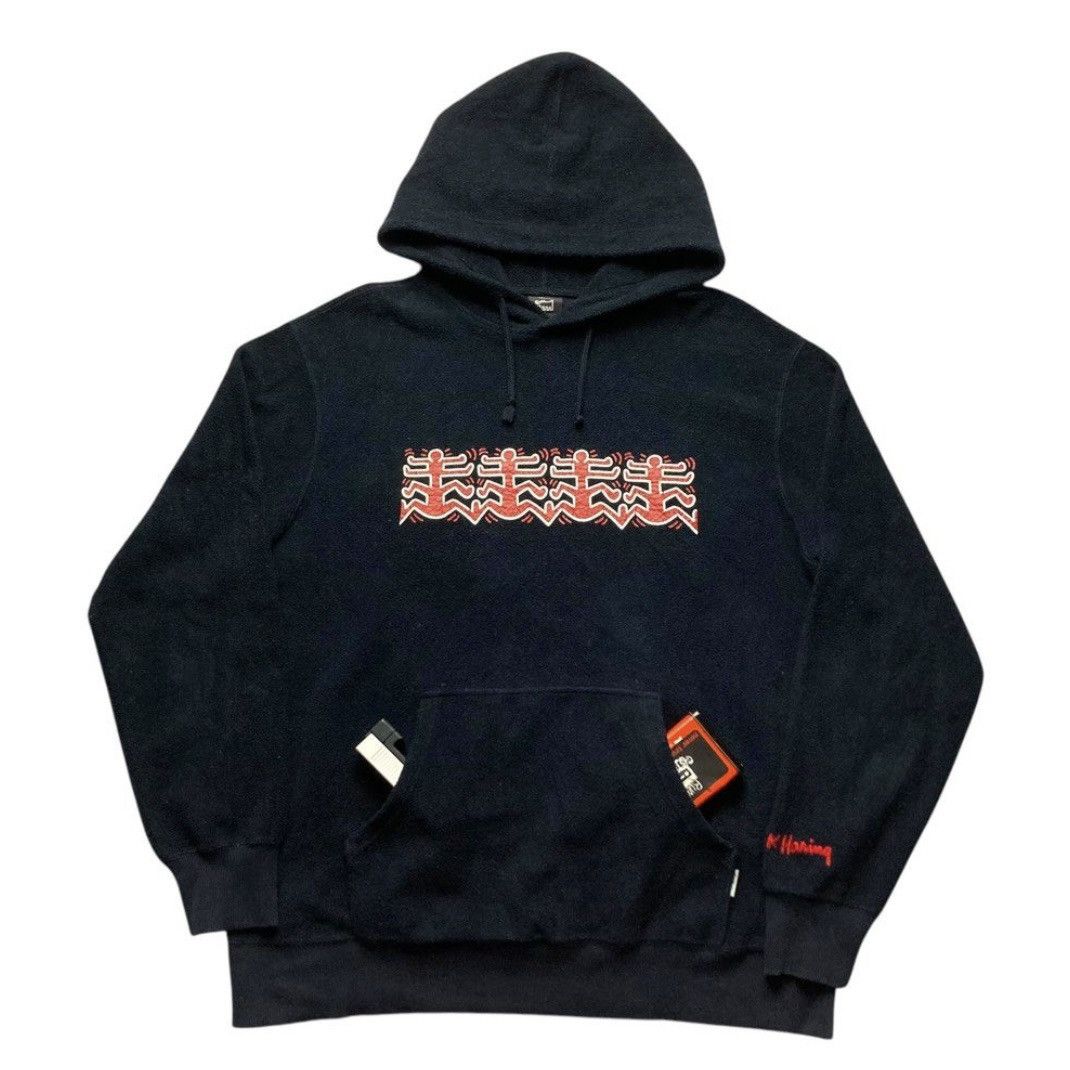 Keith Haring VINTAGE KEITH HARING POP ART FLEECE HOODIE SWEATER Size US XL / EU 56 / 4 - 1 Thumbnail