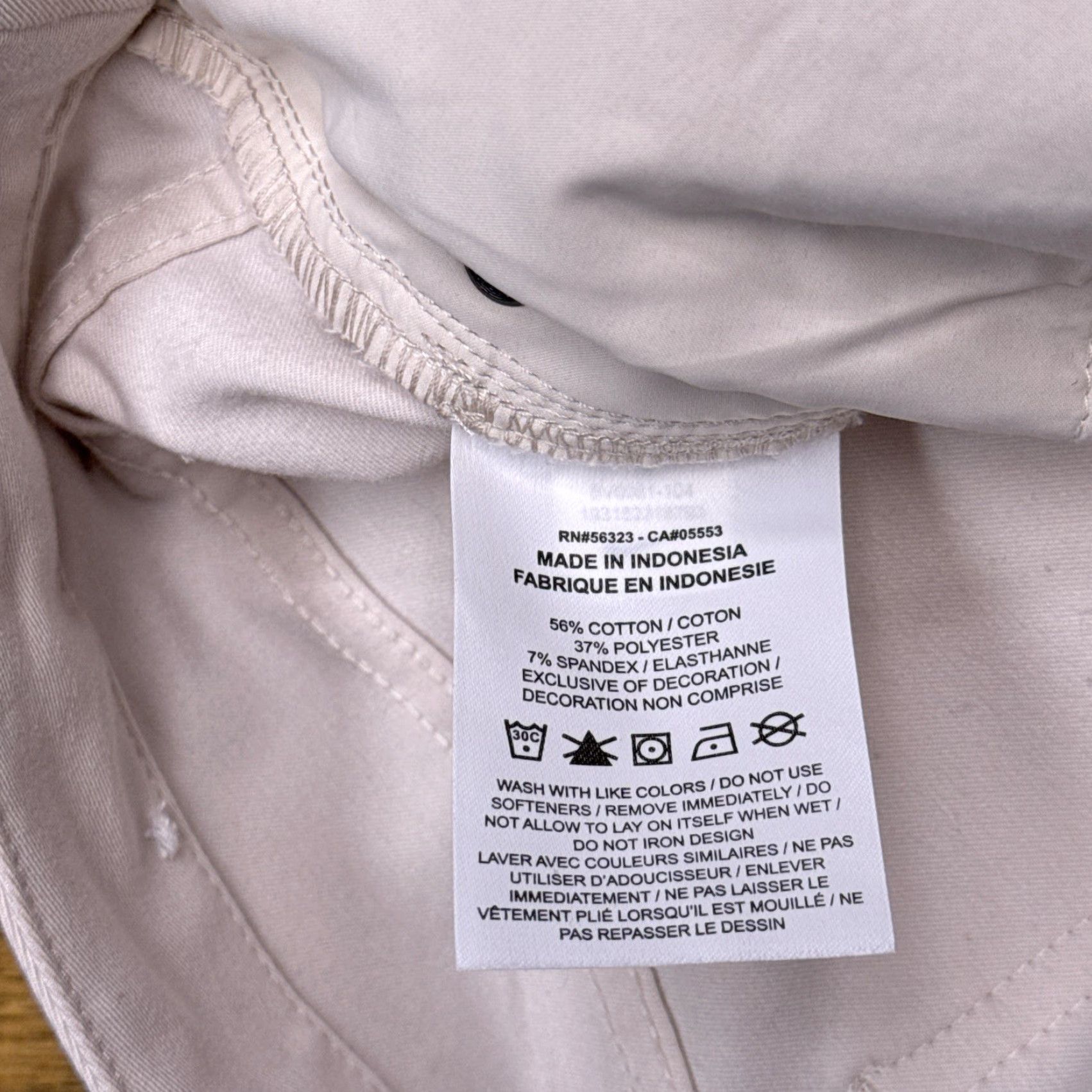 Nike Nike Dri-FIT Slim Fit Pants Womens 14 Beige Mid Rise Stretch Activewear Tapered Inseam 28 in Knit Cotton Blend Khakis Regular Women Mens? Size 36" / US 14 / IT 50 - 5 Thumbnail