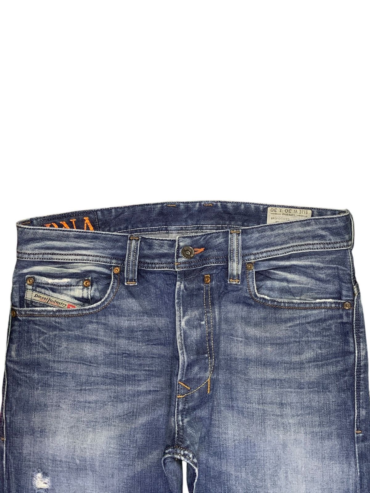Diesel SALES🔥Vintage Diesel Faded Wash Distressed Button Fly Jeans Size US 33 - 4 Thumbnail