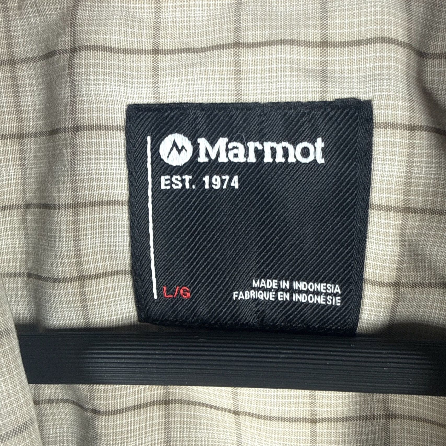 Marmot Marmot Shirt Beige Plaid Button-Down Short Sleeve Mens L Size US L / EU 52-54 / 3 - 3 Thumbnail