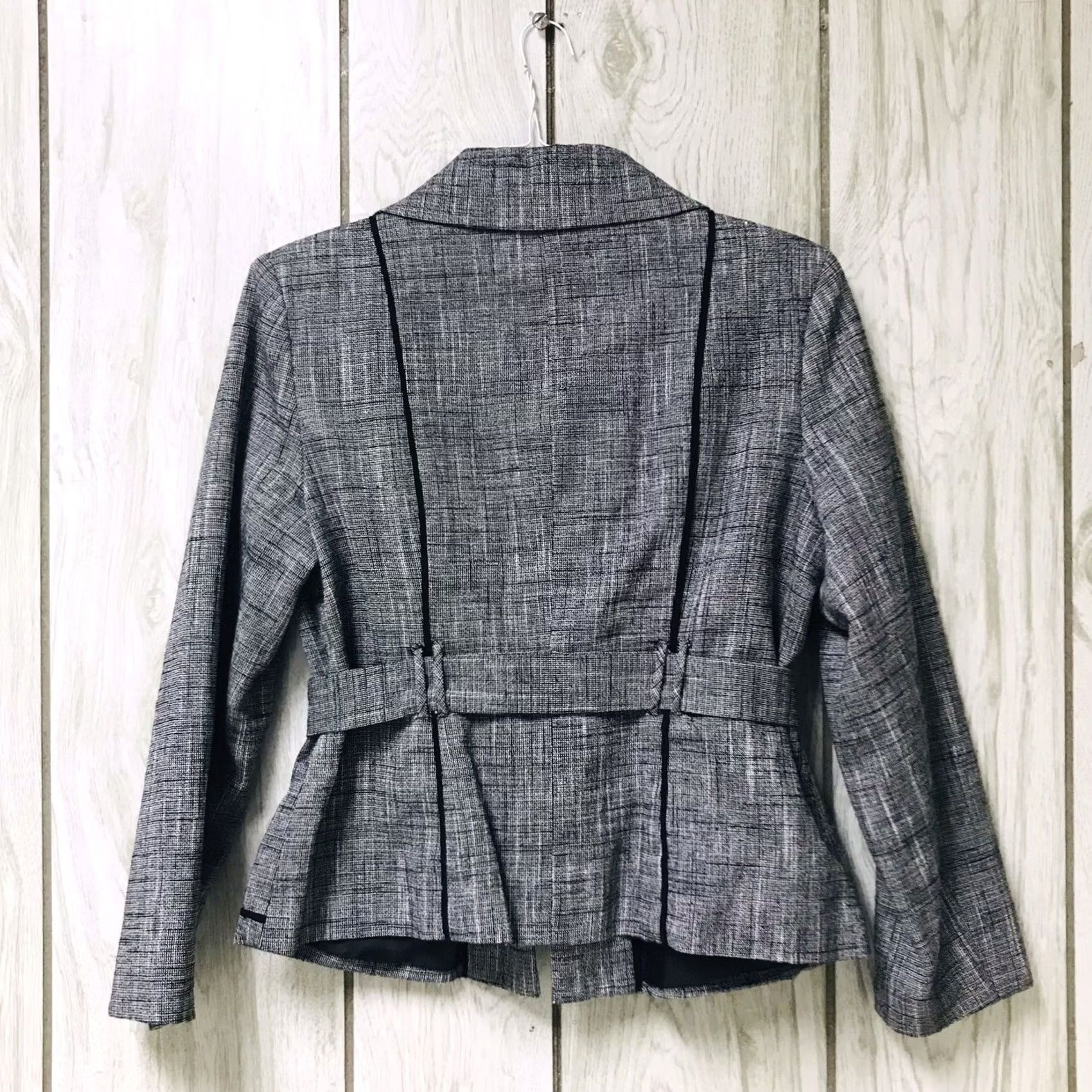 Vintage Trenz Petite Theresa Renz Women Knit Tie-Waist Belt Full Zip Blazer Jacket PXL Size XL / US 12-14 / IT 48-50 - 2 Thumbnail