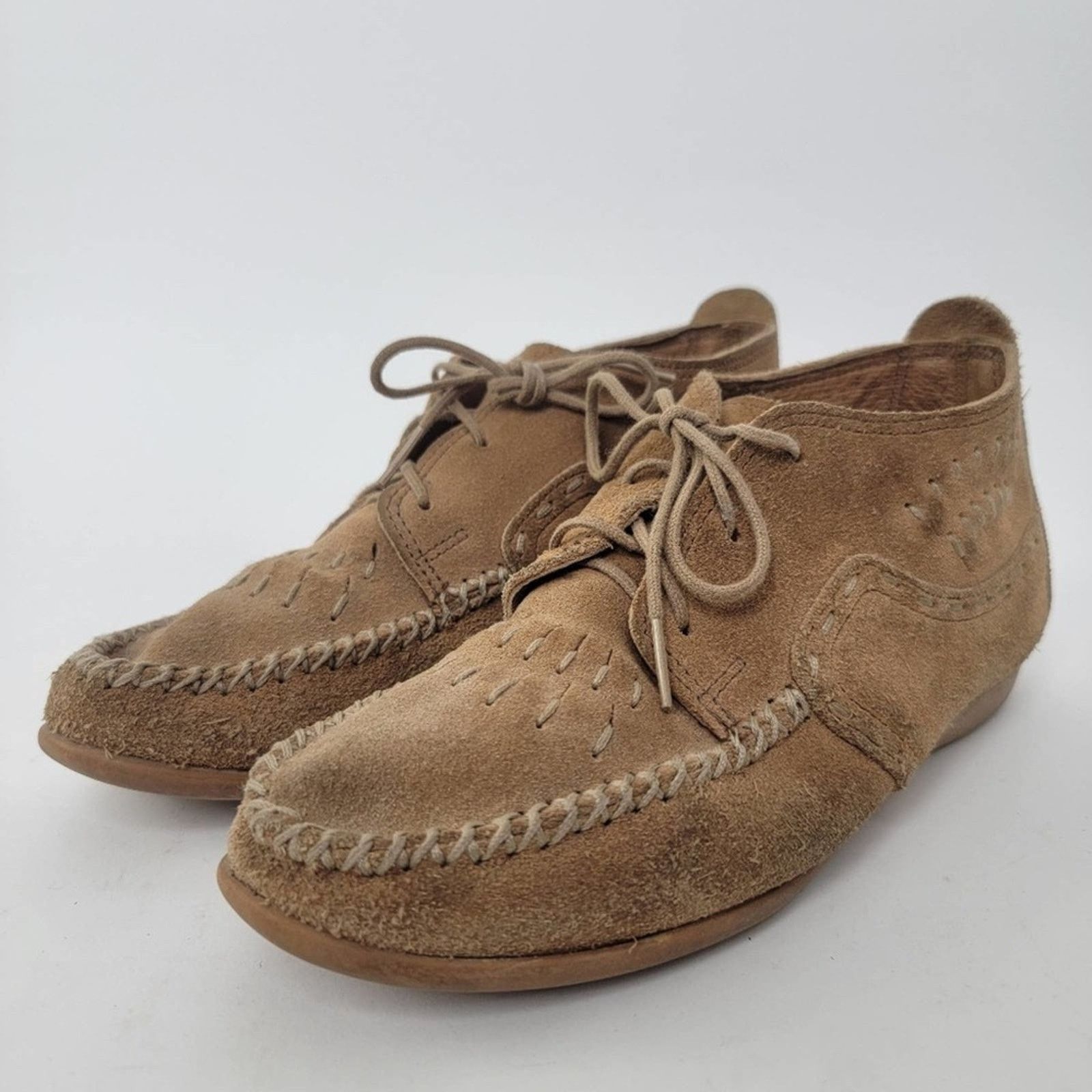 Minnetonka Minnetonka Brown Suede Ankle Moccassin Booties - 7.5 Size US 7.5 / IT 37.5 - 5 Thumbnail