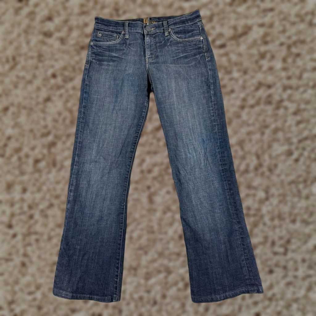 Vintage VINTAGE KUT from the KLOTH Women's Jeans Bootcut Low Rise Stretch Denim Size 28 Blue Size 28" / US 6 / IT 42 - 1 Thumbnail