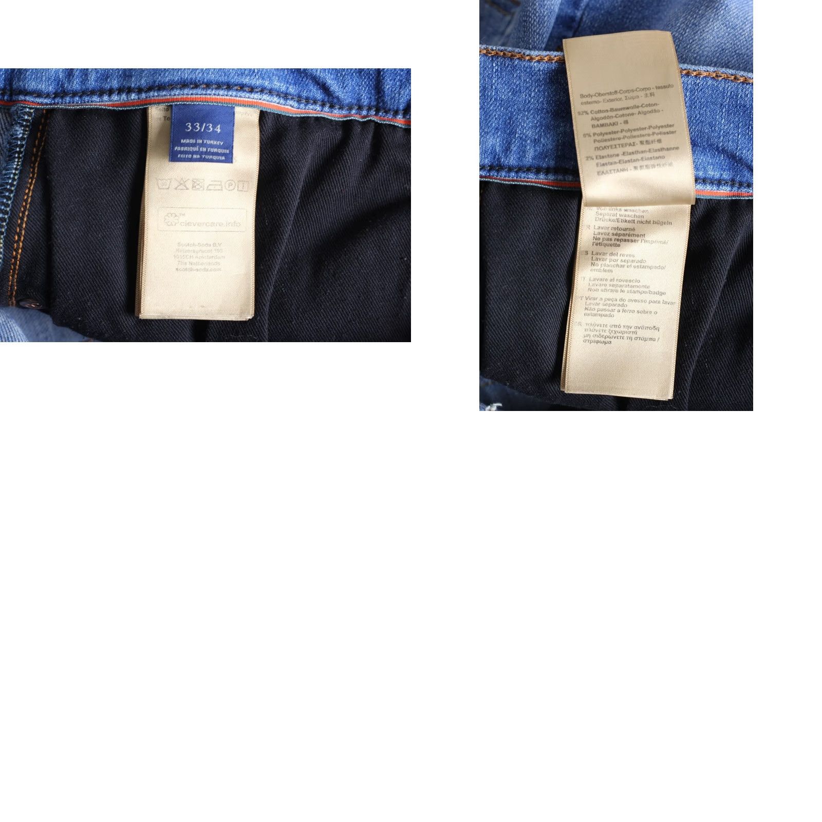 Scotch & Soda SCOTCH & SODA DEAN Jeans Men Size W33 L34 Loose Tapered Blue 33/34 Denim 5-Pocket M/L Regular Mens Size US 33 - 8 Thumbnail