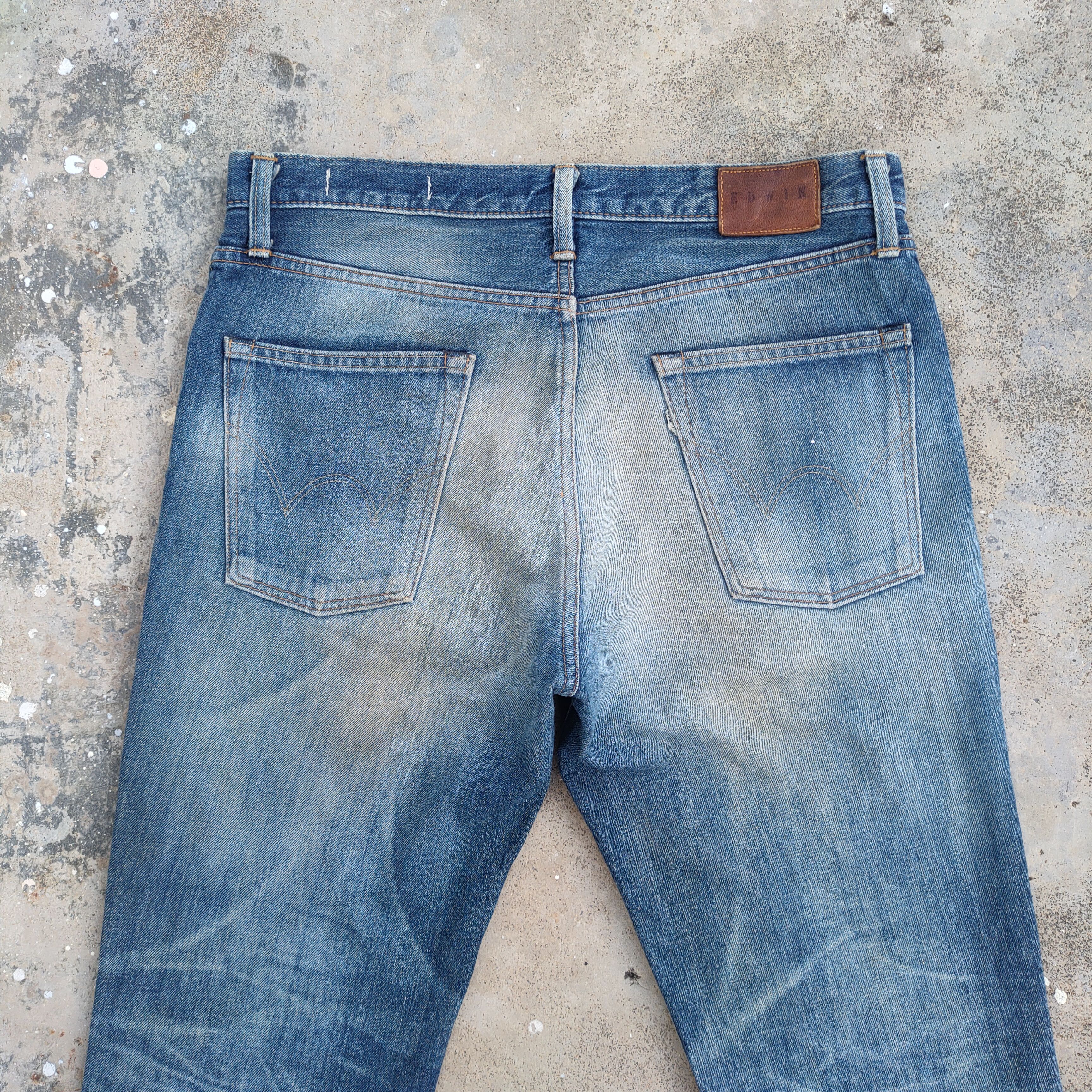 Edwin Vintage Edwin faded distressed jeans denim pants Size US 34 / EU 50 - 12 Thumbnail