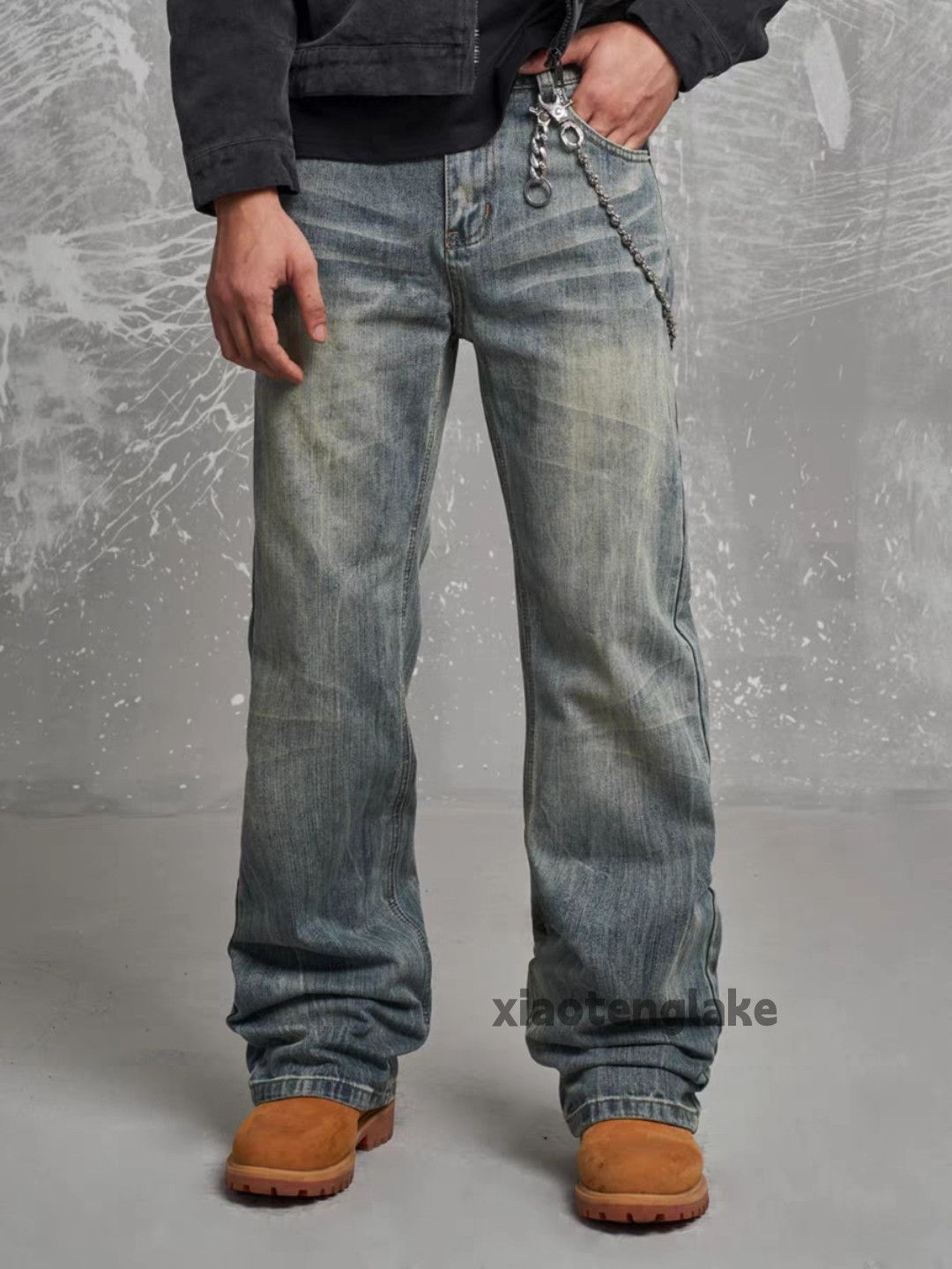 Jean × Vintage washed faded cleanfit yuppie y2k loose punk jeans Size US 28 / EU 44 - 1 Thumbnail