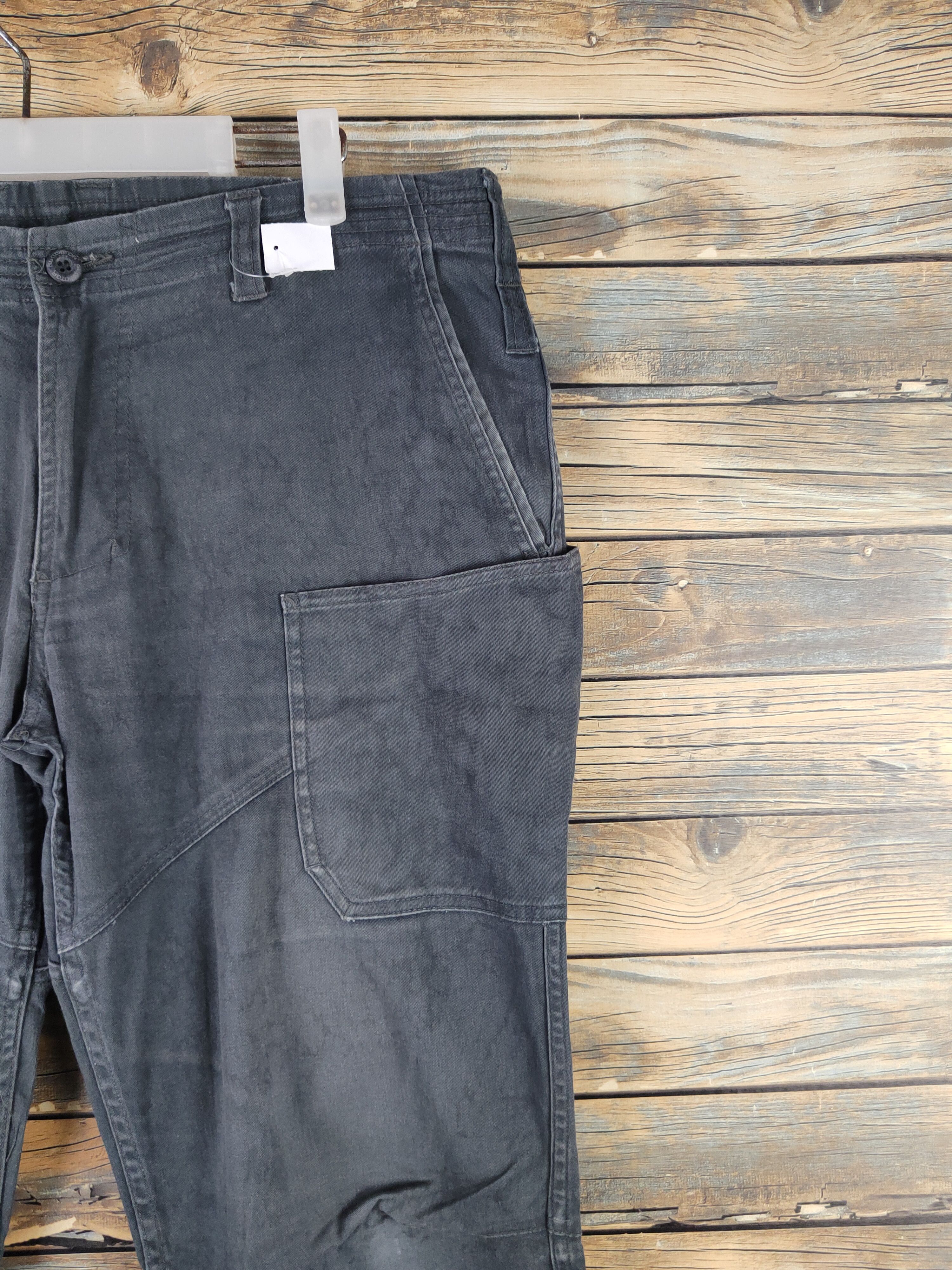 Japanese Brand DL Gladiator Black Faded Multipocket Cargo Pants #2345 Size 34" / US 12 / IT 48 - 5 Thumbnail