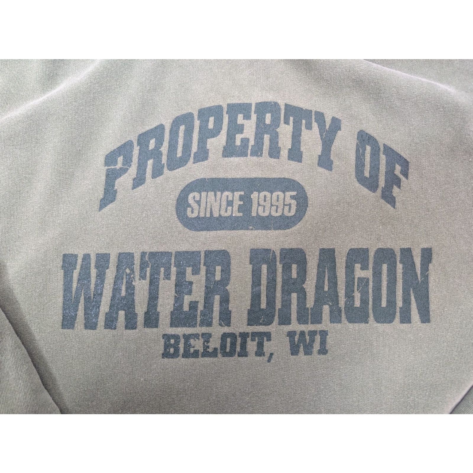 Vintage VINTAGE Authentic Pigment Hoodie Mens XL Green Water Dragon Beloit Wisconsin Pullover Hooded Pockets Ring Spun Logo Size US XL / EU 56 / 4 - 3 Thumbnail