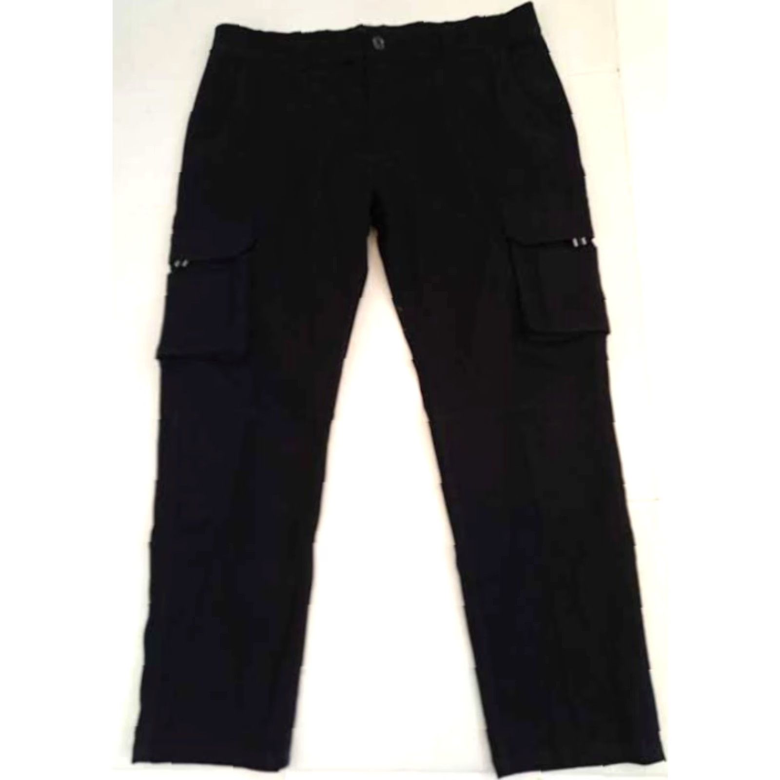 Vintage VINTAGE West Ace Cargo Pants Mens Regular Size 36 Black Cargo 29 Inseam Police Theme Size US 36 / EU 52 - 2 Thumbnail