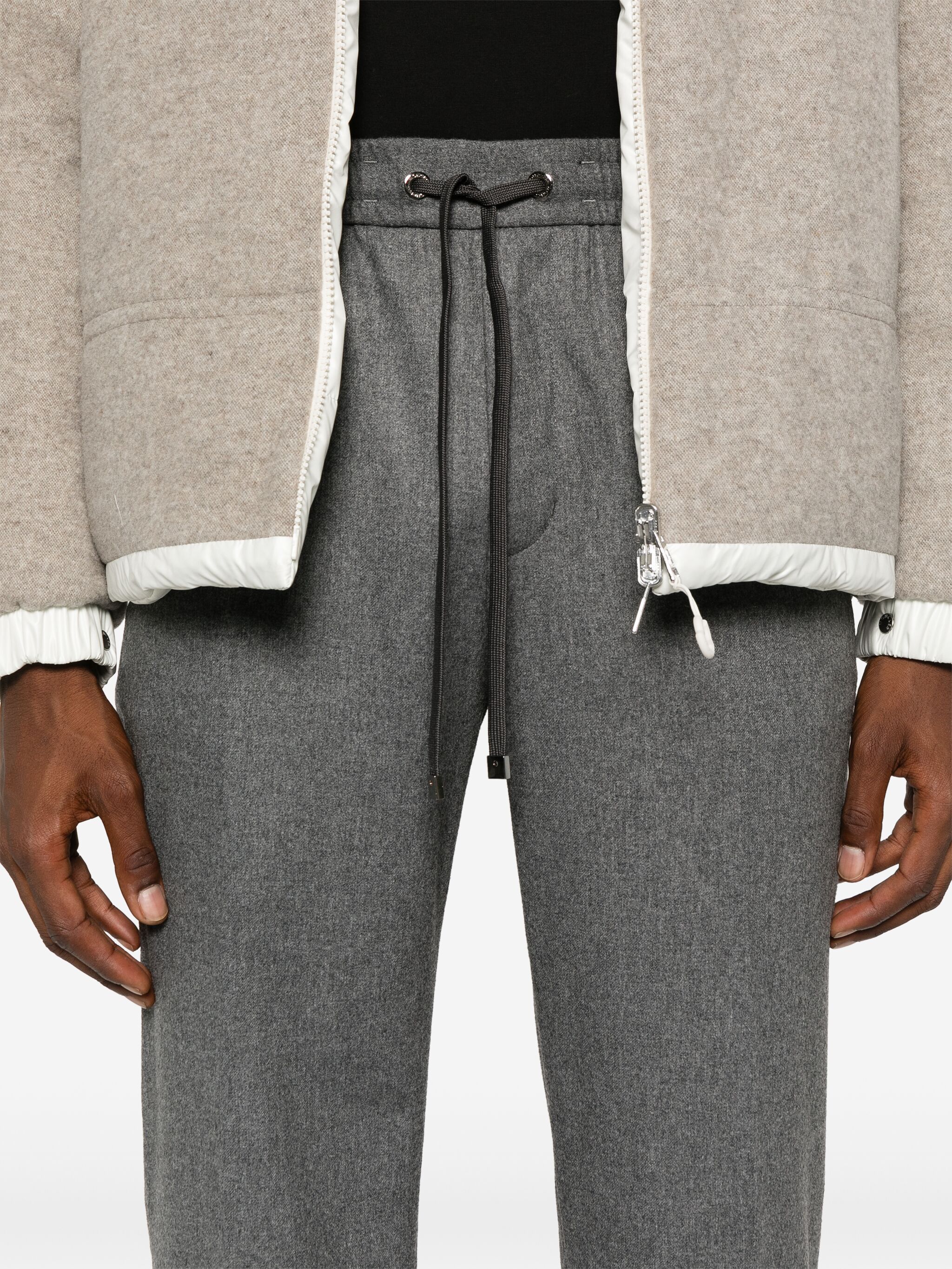 Moncler o1s22i1n1124 Cashmere Blend Pant in Grey Size US 34 / EU 50 - 5 Thumbnail