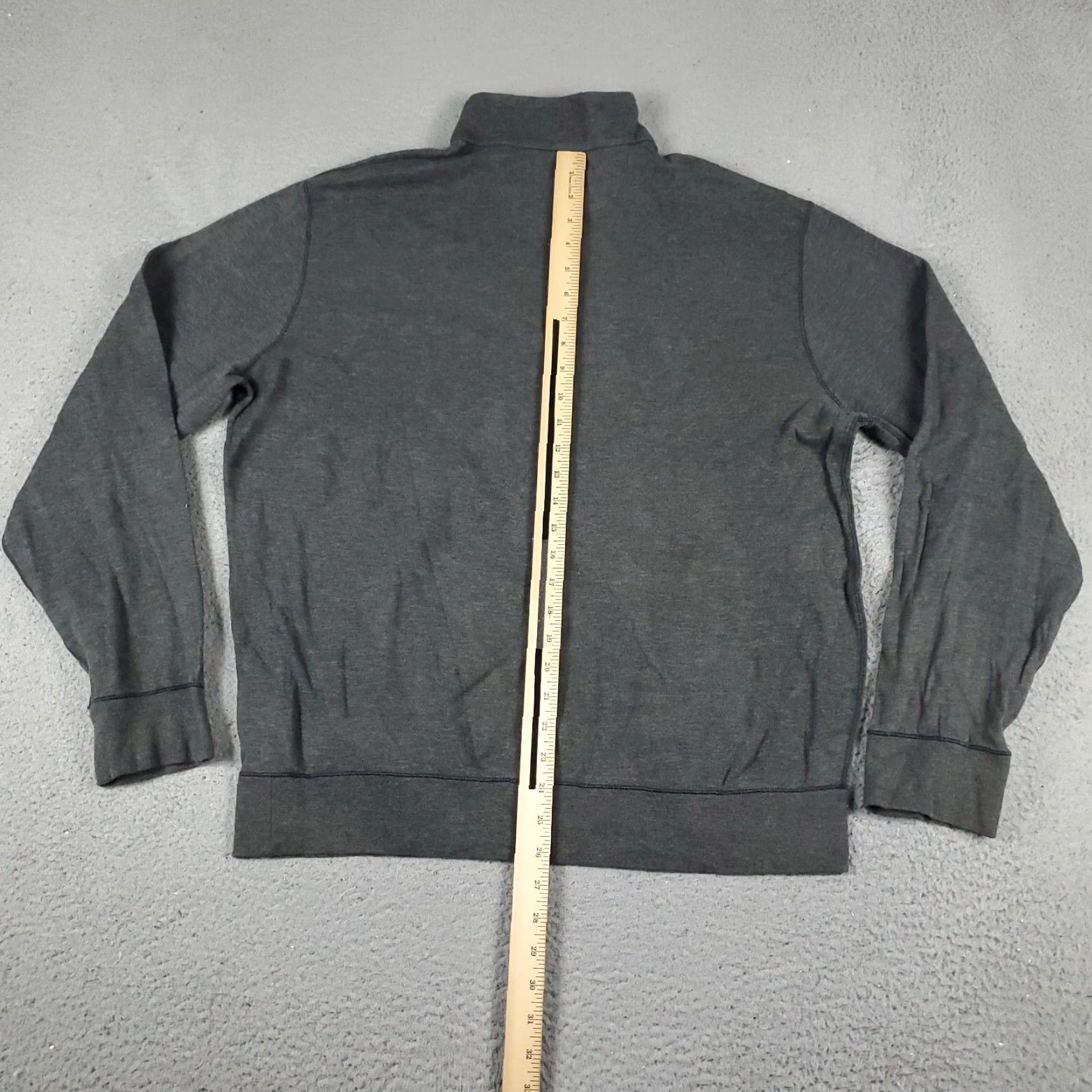 Polo Ralph Lauren Ralph Lauren Pullover Sweater Mens Large Gray 1/4 Zip Up Pony Logo Cotton Size US L / EU 52-54 / 3 - 7 Thumbnail