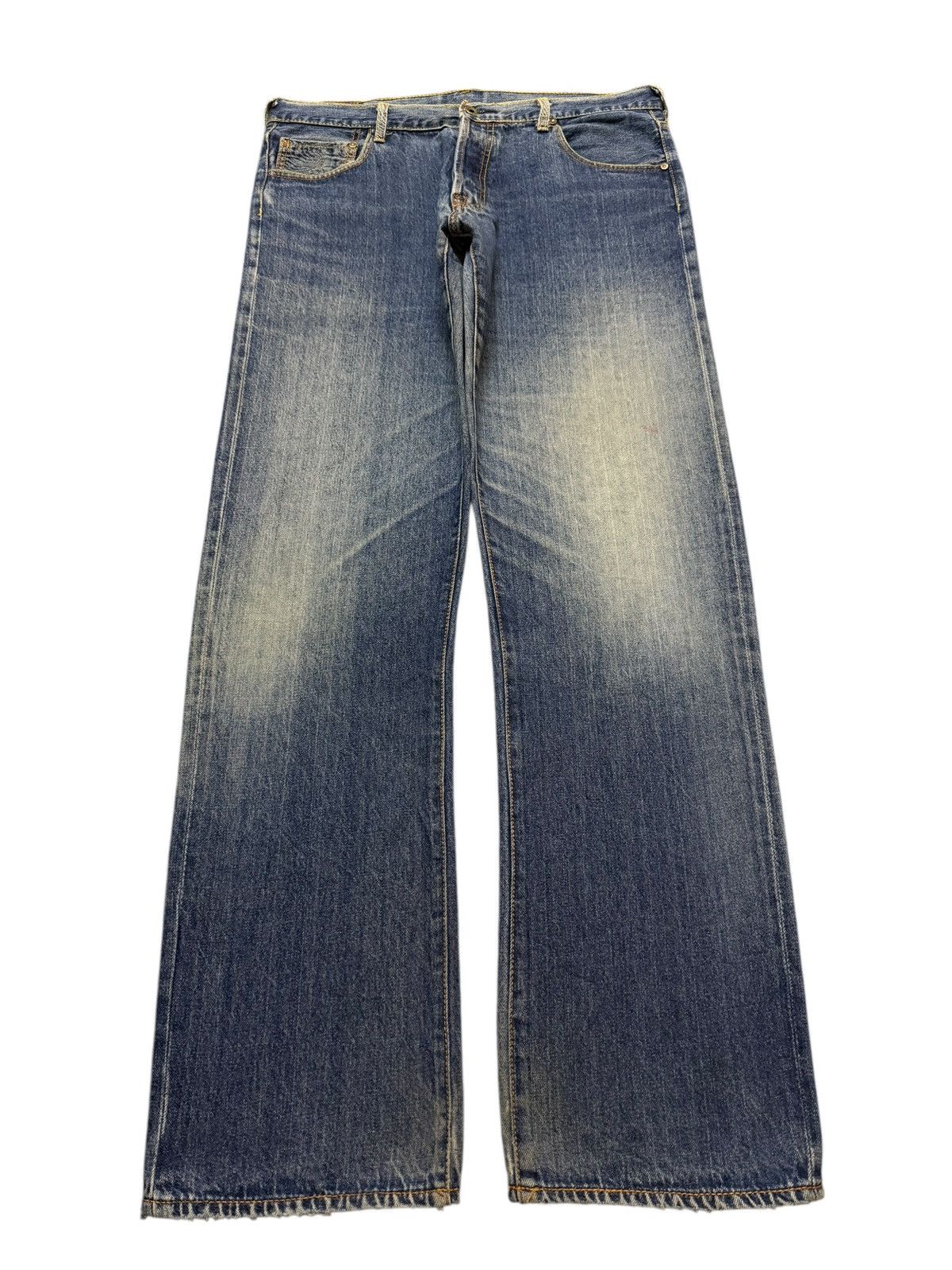 RMC Jeans Vintage 90s Japan Rmc Embroidered Blue Faded Wash Wide Leg Size US 36 / EU 52 - 2 Thumbnail