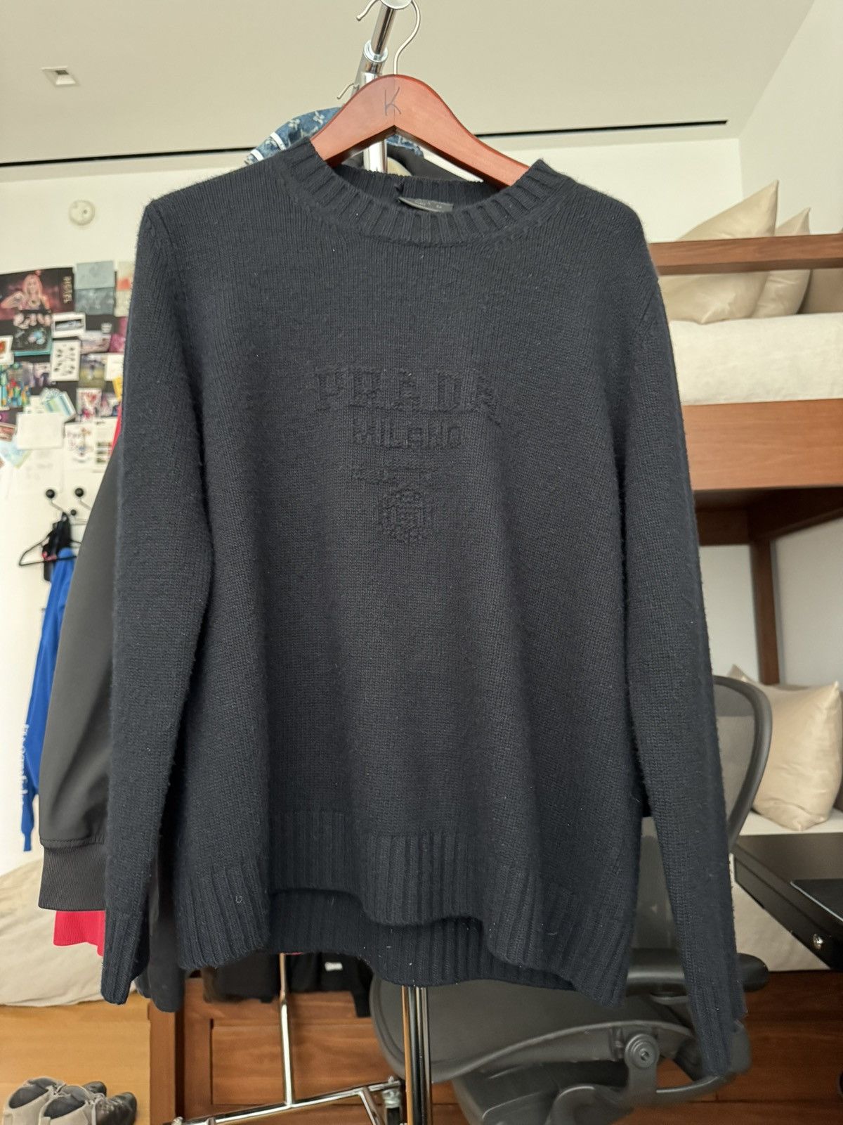 Prada Navy Prada Milano Sweater Size US XL / EU 56 / 4 - 1 Thumbnail