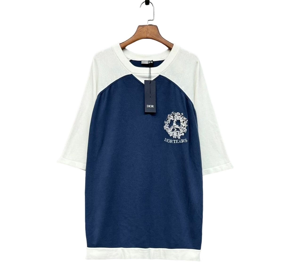 Dior Dior x Dior Tears Embroidered Knit Sweater XL Size US XL / EU 56 / 4 - 1 Thumbnail