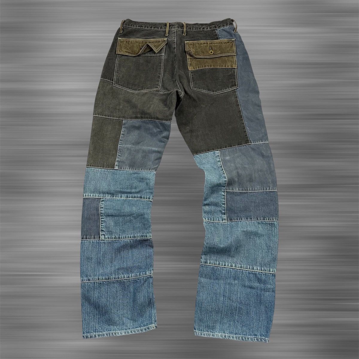 Kapital KAPITAL Crazy Dixie Patchwork Jeans Size US 32 / EU 48 - 3 Thumbnail