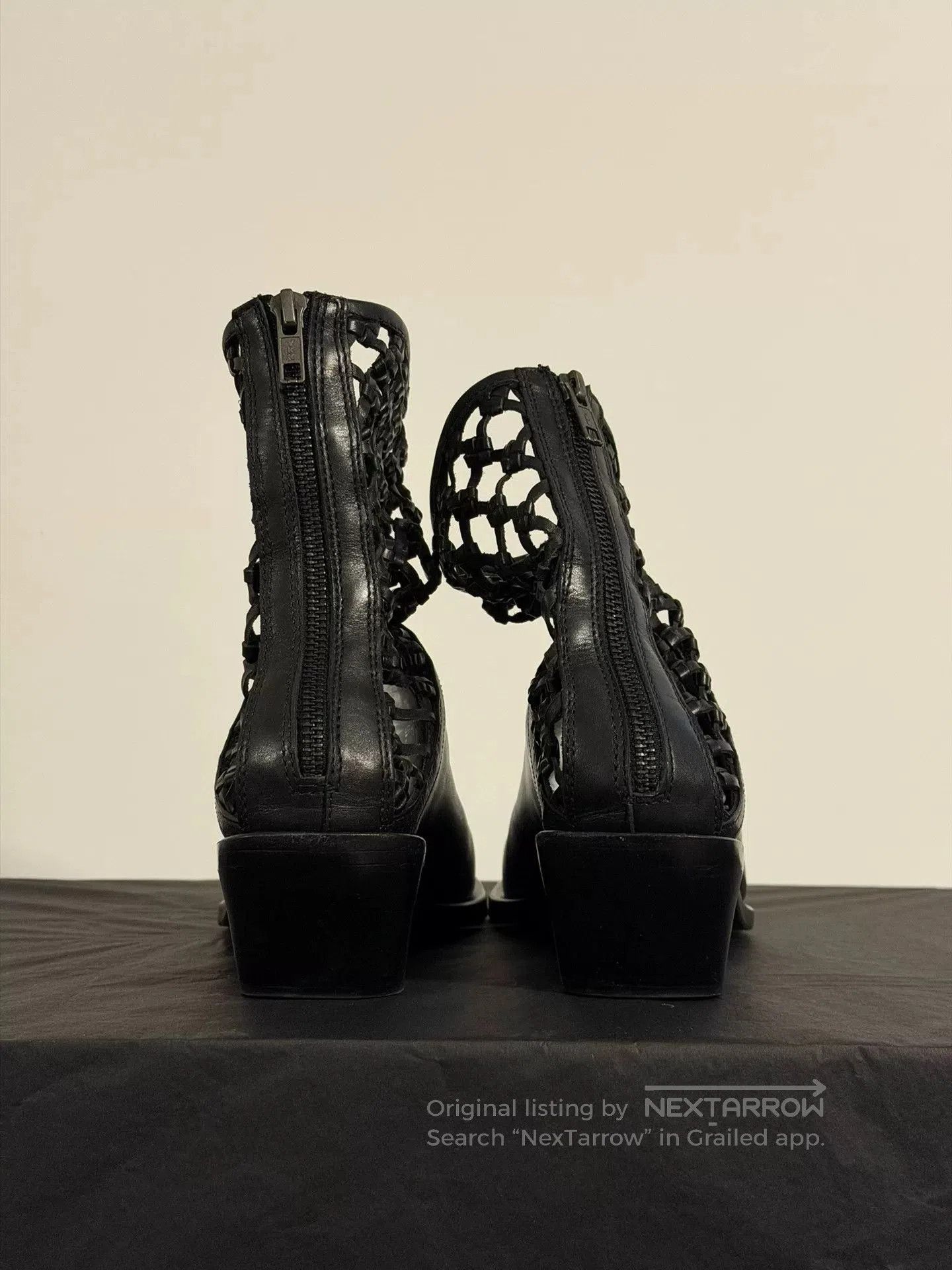 Ann Demeulemeester Ann Demeulemeester Cutout Leather Boots. Size US 5 / IT 35 - 5 Thumbnail