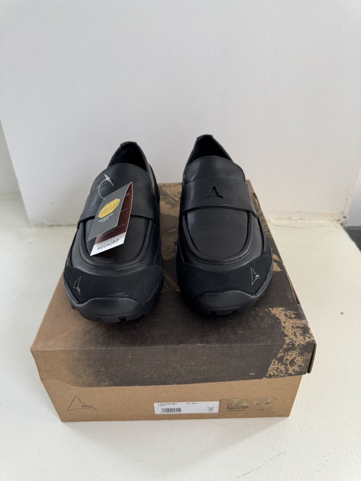 ROA ROA Black Loafer Low-top Shoes Size US 12 / EU 45 - 7 Thumbnail