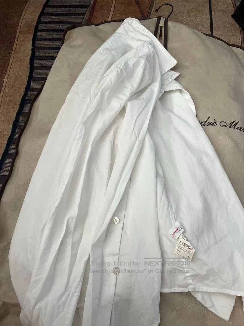 Yohji Yamamoto Yohji Yamamoto White Button-Up Shirt Size US L / EU 52-54 / 3 - 2 Thumbnail