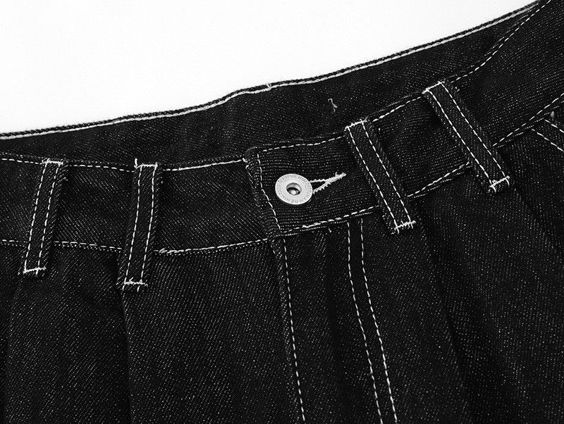 Jean American retro patchwork street loose jeans for men Size US 32 / EU 48 - 3 Thumbnail