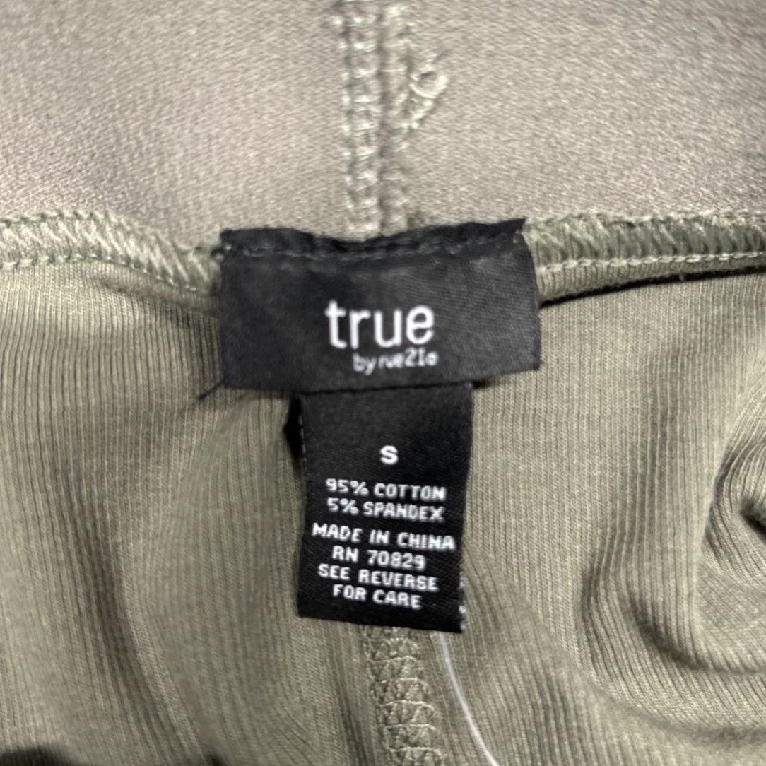 Vintage True By Rue21 Leggings Womens S Cotton Collection Green Stretch Full Length New Size 28" / US 6 / IT 42 - 5 Thumbnail
