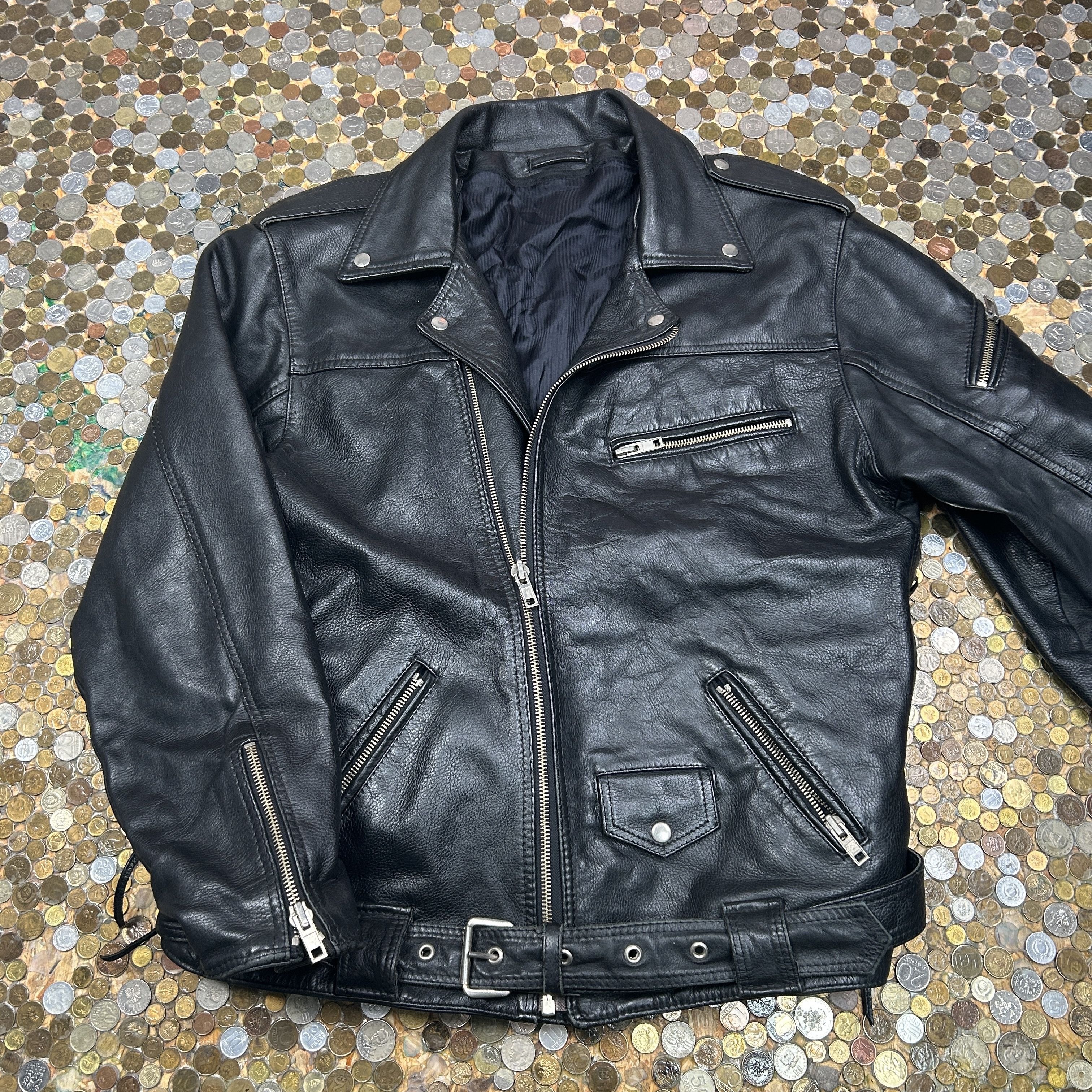 image of Vintage Classic Woman Ramones Leather Jacket 80'svibe in Black, Women's (Size Large)
