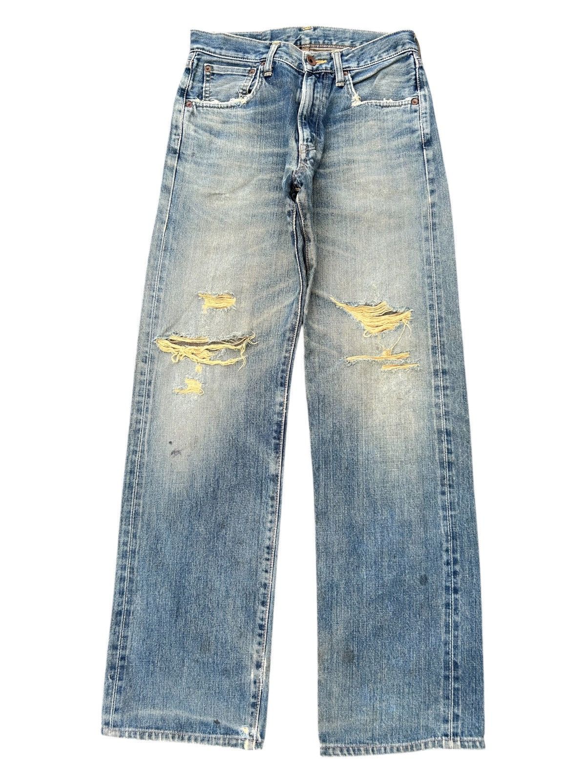 Japanese Brand × Kapital × Vintage Edwin Selvedge Distressed Rusty mud Wash Denim Size US 28 / EU 44 - 1 Thumbnail