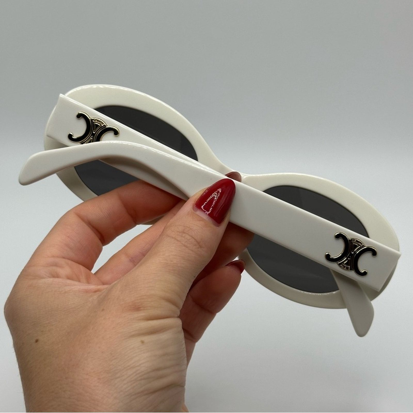 Celine CELINE Triomphe Sunglasses CL40194U Ivory/Smoke Women Size ONE SIZE - 10 Thumbnail