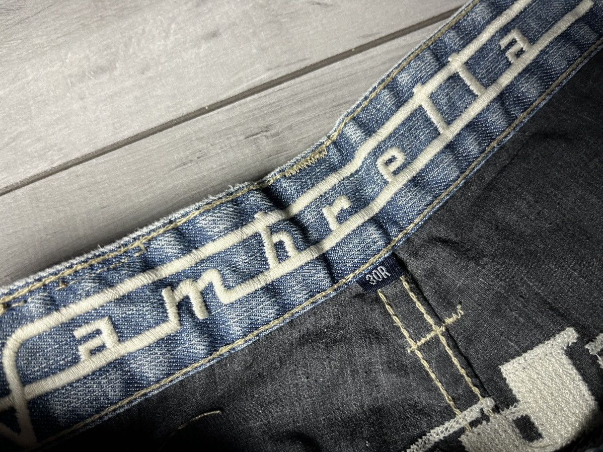 Japanese Brand Lambretta vintage Baggy jeans Big logo Drill Streetwear Y2K Size US 30 / EU 46 - 5 Thumbnail
