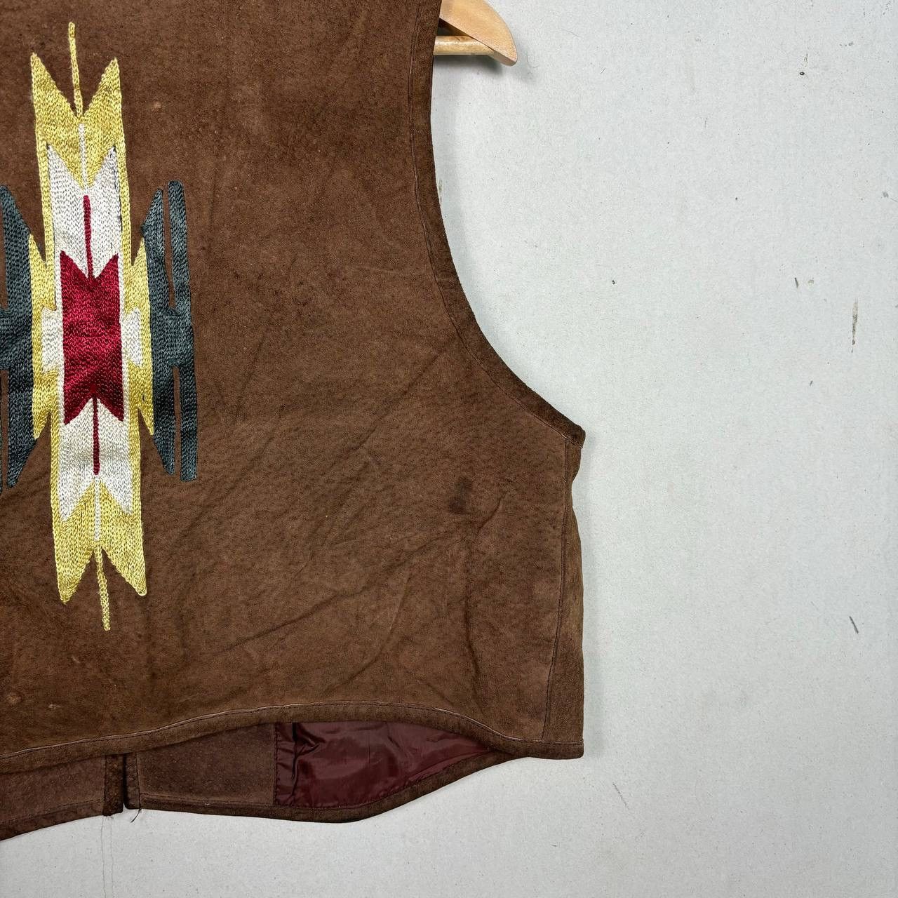 Chevignon Vintage Chevignon Leather Vest Southwestern Embroidered F Size US M / EU 48-50 / 2 - 9 Thumbnail