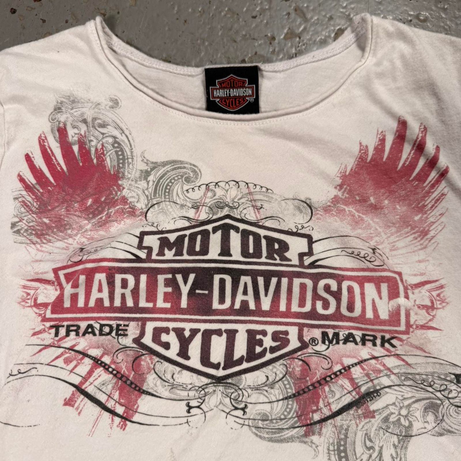 Harley Davidson Vintage harley davidson y2k womens Angel Wing Tee Size S / US 4 / IT 40 - 4 Thumbnail