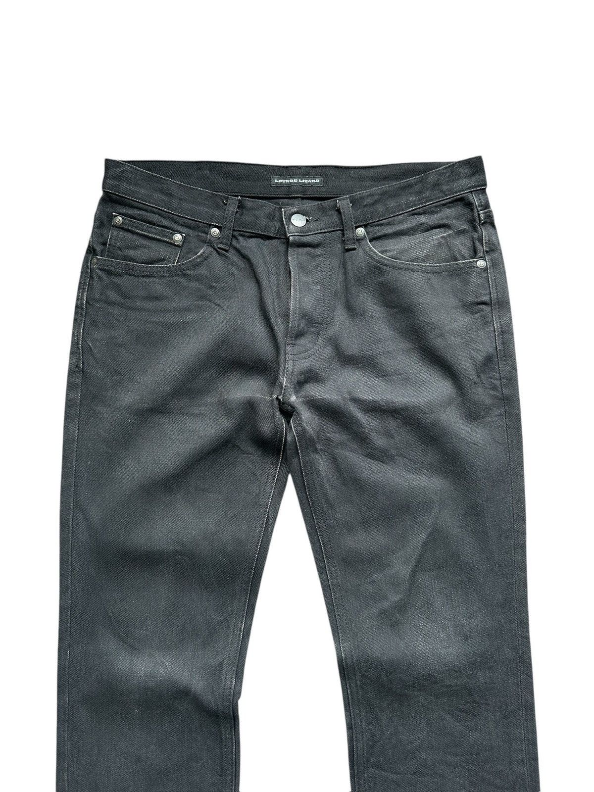 BUFFALO BOBS Archive 00's Lounge Lizard coated black denim Size US 33 - 4 Thumbnail