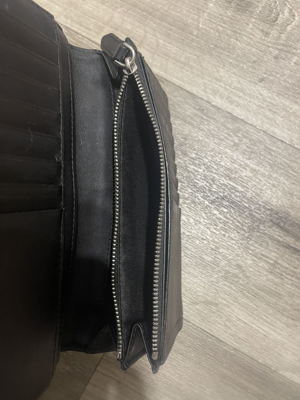 Burberry BURBERRY BIFOLD LEATHER BLACK-GRAY LARGE WALLET FULL SET Size ONE SIZE - 6 Thumbnail