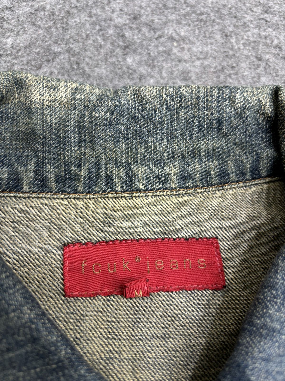 FCUK 💥Vintage💥FCUK Double Elbow Trucker Denim Jacket F496 Size US M / EU 48-50 / 2 - 5 Thumbnail