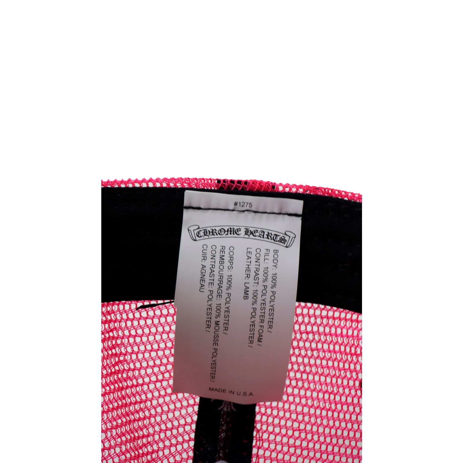 Chrome Hearts Cemetery Trucker Hat 'Neon Pink' Size ONE SIZE - 4 Thumbnail