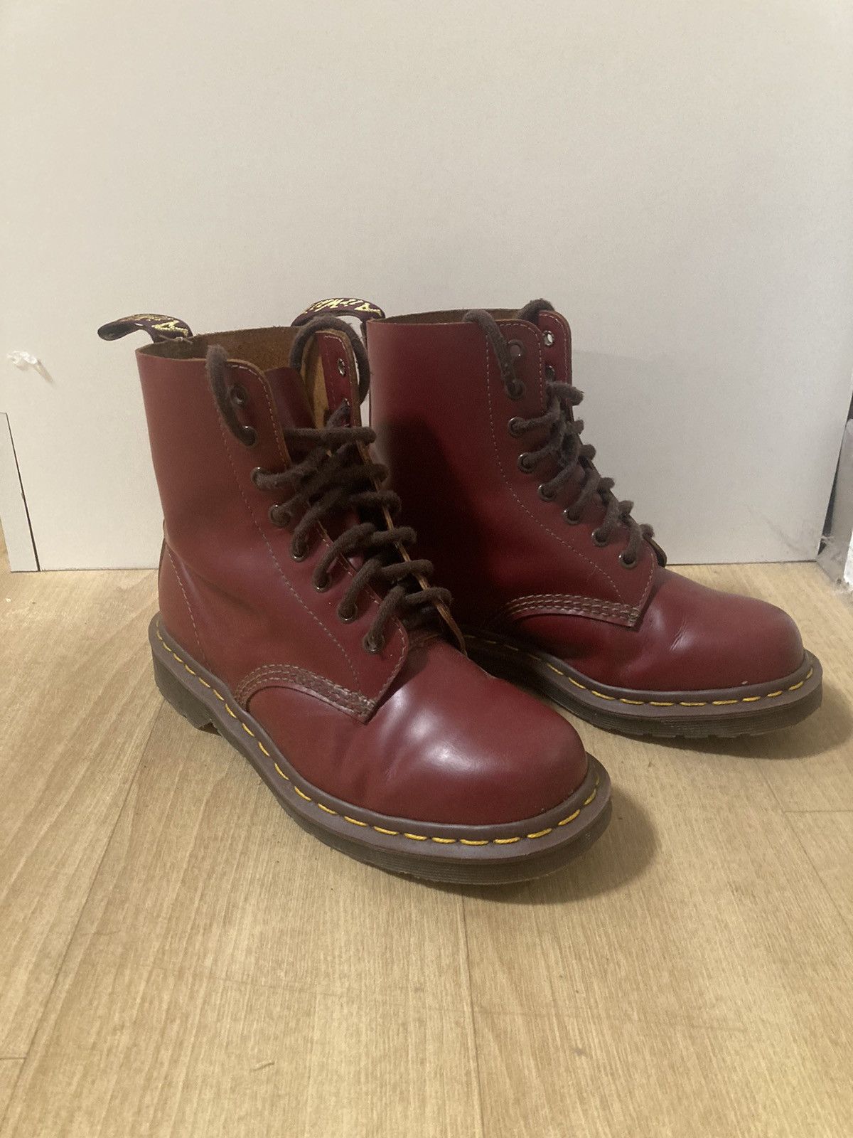 Dr. Martens Doc Marten 1460 Made in England Cherry Red Size US 7 / EU 40 - 1 Thumbnail