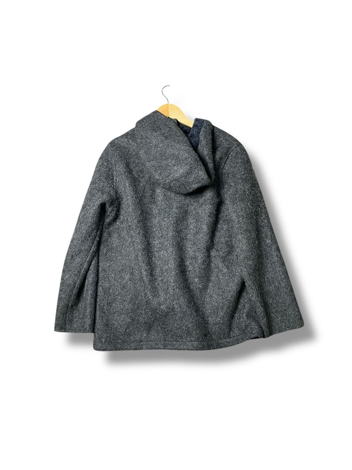 Japanese Brand × Vintage Graceful Days Japanese Hooded Wool Coat (52) Size US L / EU 52-54 / 3 - 3 Thumbnail