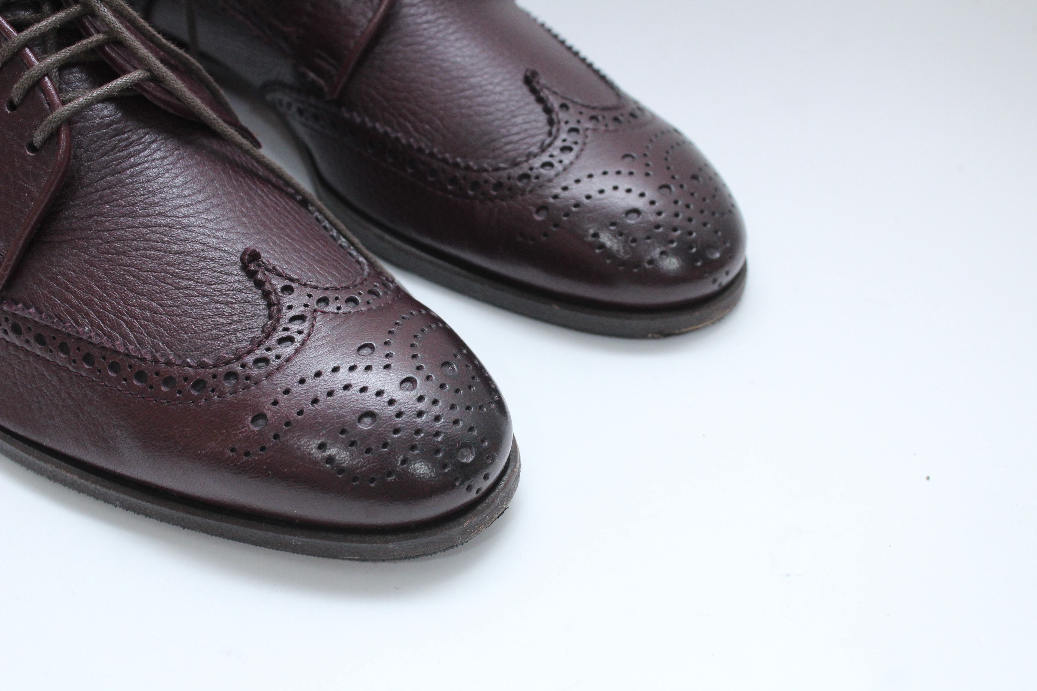 Leather HDSN Baracco Casual Leather Shoes Size 40 Made In Italy Size US 7 / EU 40 - 10 Thumbnail