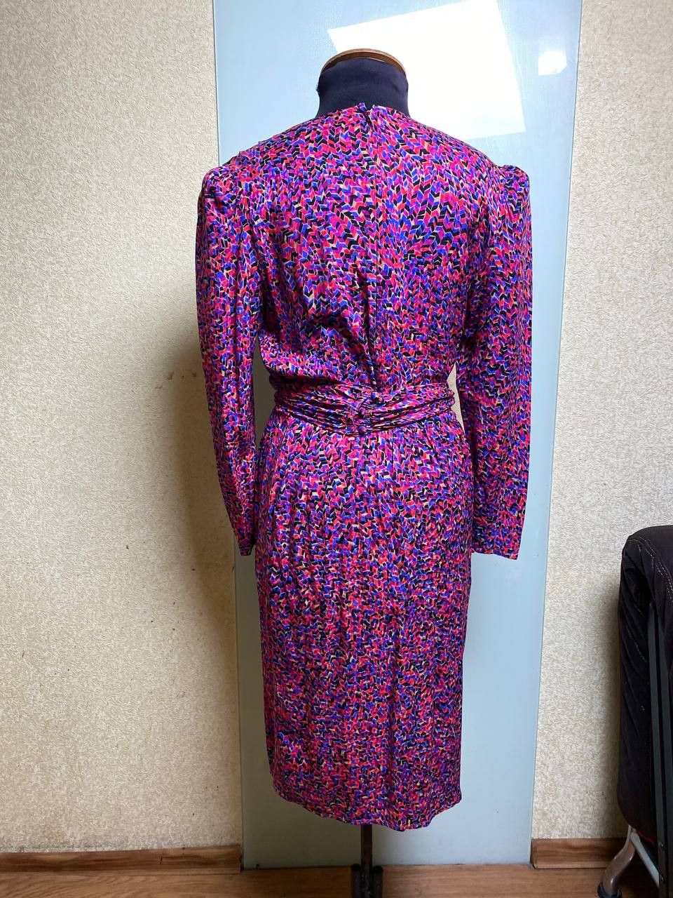 Other Vintage Francesca Of Damon For Starington Saks Silk Dress Size L / US 10 / IT 46 - 5 Thumbnail