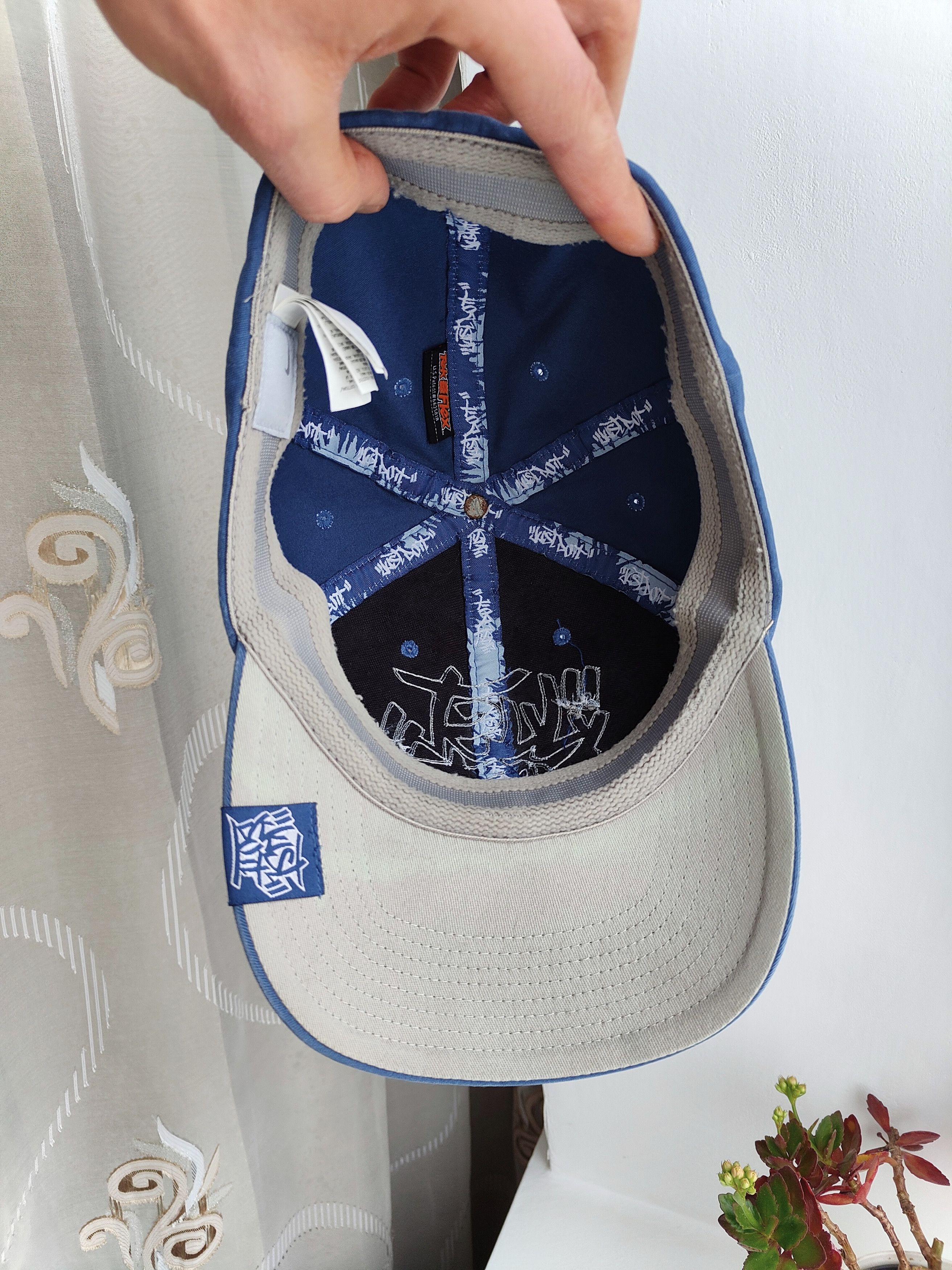 Nike Vintage Y2K Nike Air Cap Japanese Graffiti Hat Tec Flex Fit Size ONE SIZE - 7 Thumbnail