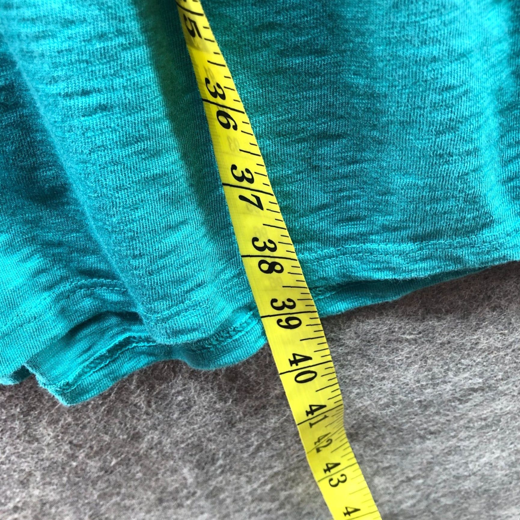 J. Jill J. Jill Flounced Hem V-Neck Sleeveless Dress Womens M Teal Midi Knit Pullover Size M / US 6-8 / IT 42-44 - 8 Thumbnail