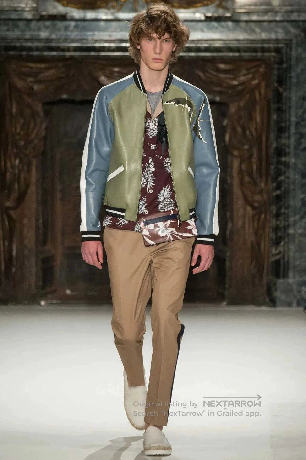 Valentino Valentino Runway Bird Leather Bomber Jacket. Size US S / EU 44-46 / 1 - 2 Thumbnail